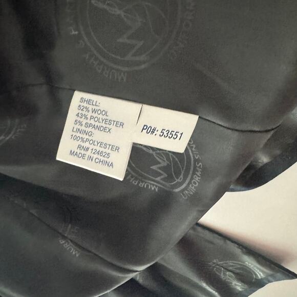 Murphy & Hartelius Pilot Uniform Jacket 40R Navy Wool Blend - Picture 2 of 11